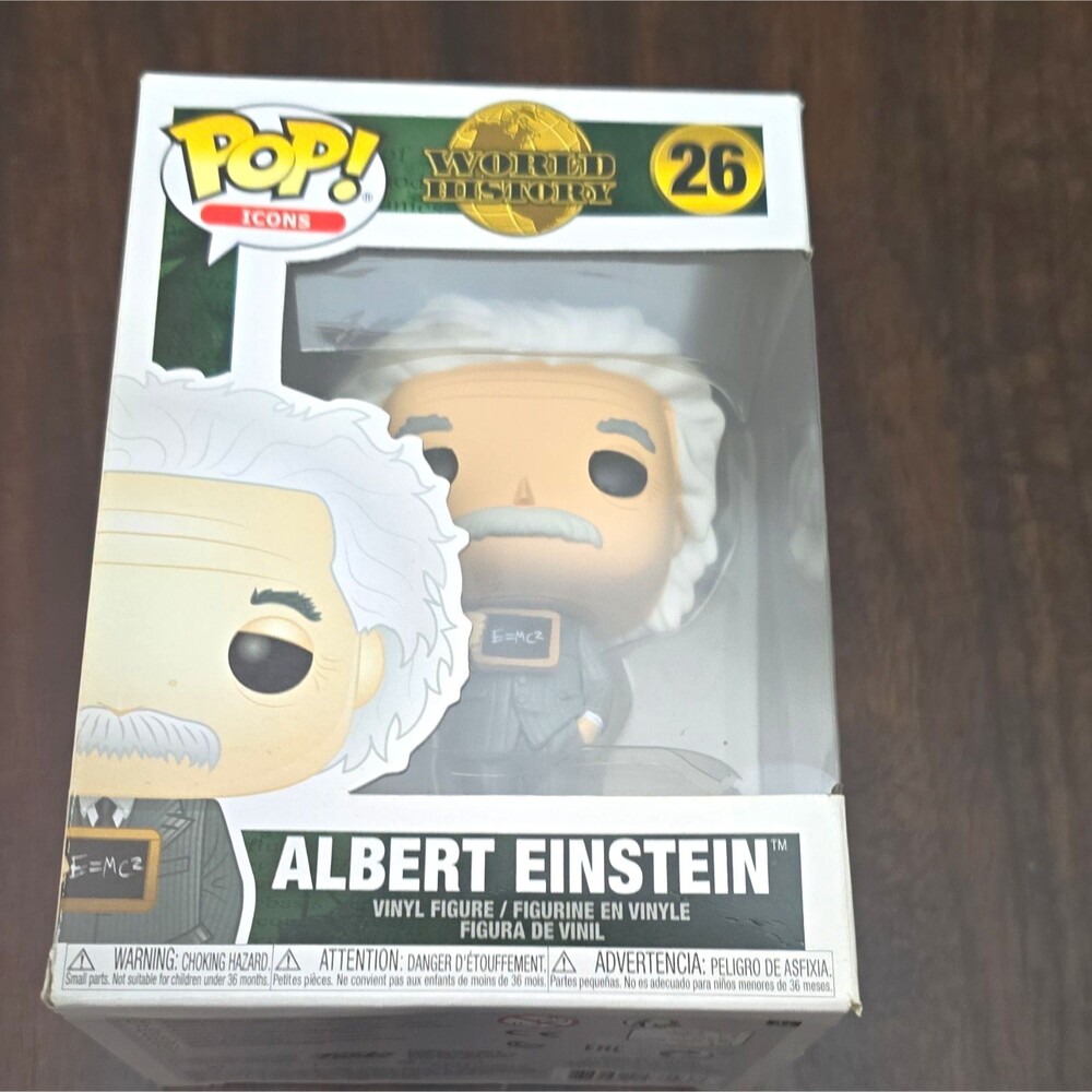 Funko Pop! Icons: World History - Albert Einstein Vinyl Figure #26 (2019)
